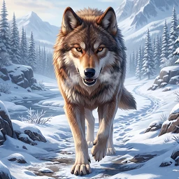 Ikon Wolf Simulator Animal 3D Game